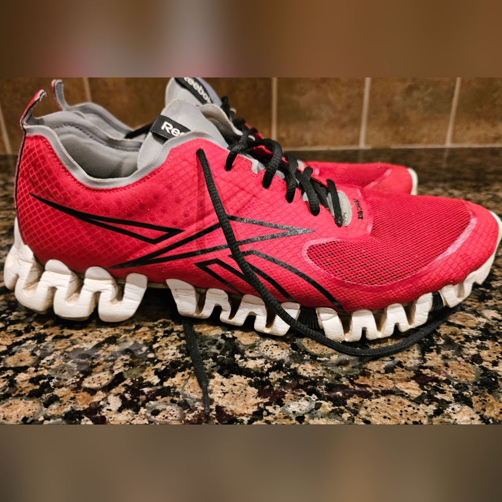 Reebok Zig Carbon Running Shoes - Red